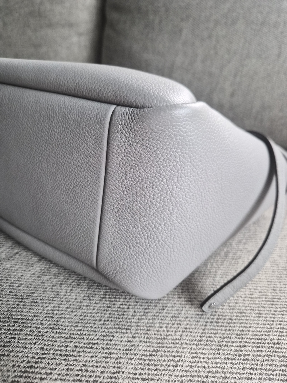 Tory Burch Small Romy Tote Light Gray - Picture 3 of 7